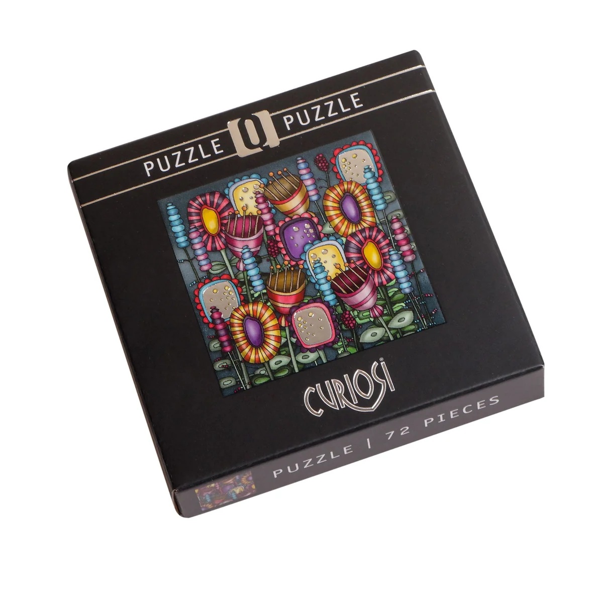 Curiosi Q-Puzzle Silber 01 Blumen