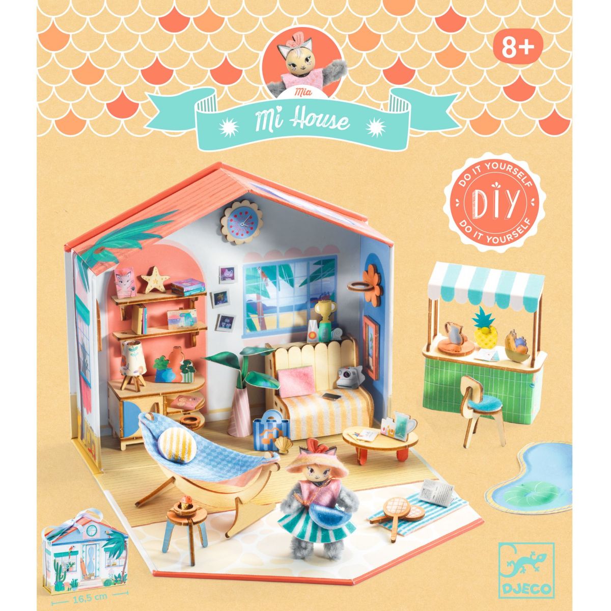 Djeco Bastelset Mi House Mia Miniatur Puppenhaus