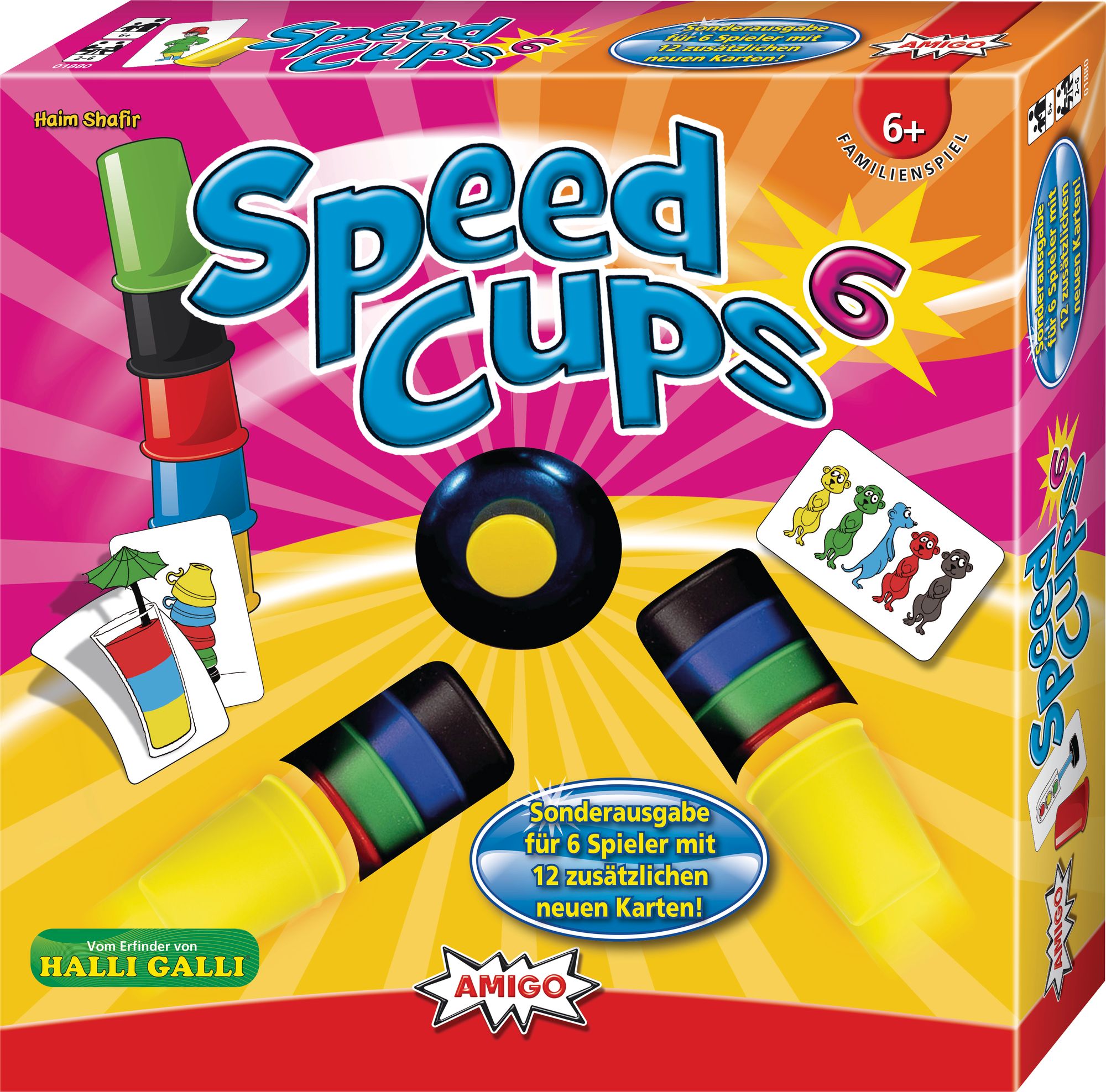 Amigo Reaktionsspiel Speed Cups 6 für bis zu 6 Personen ab 6 Jahren