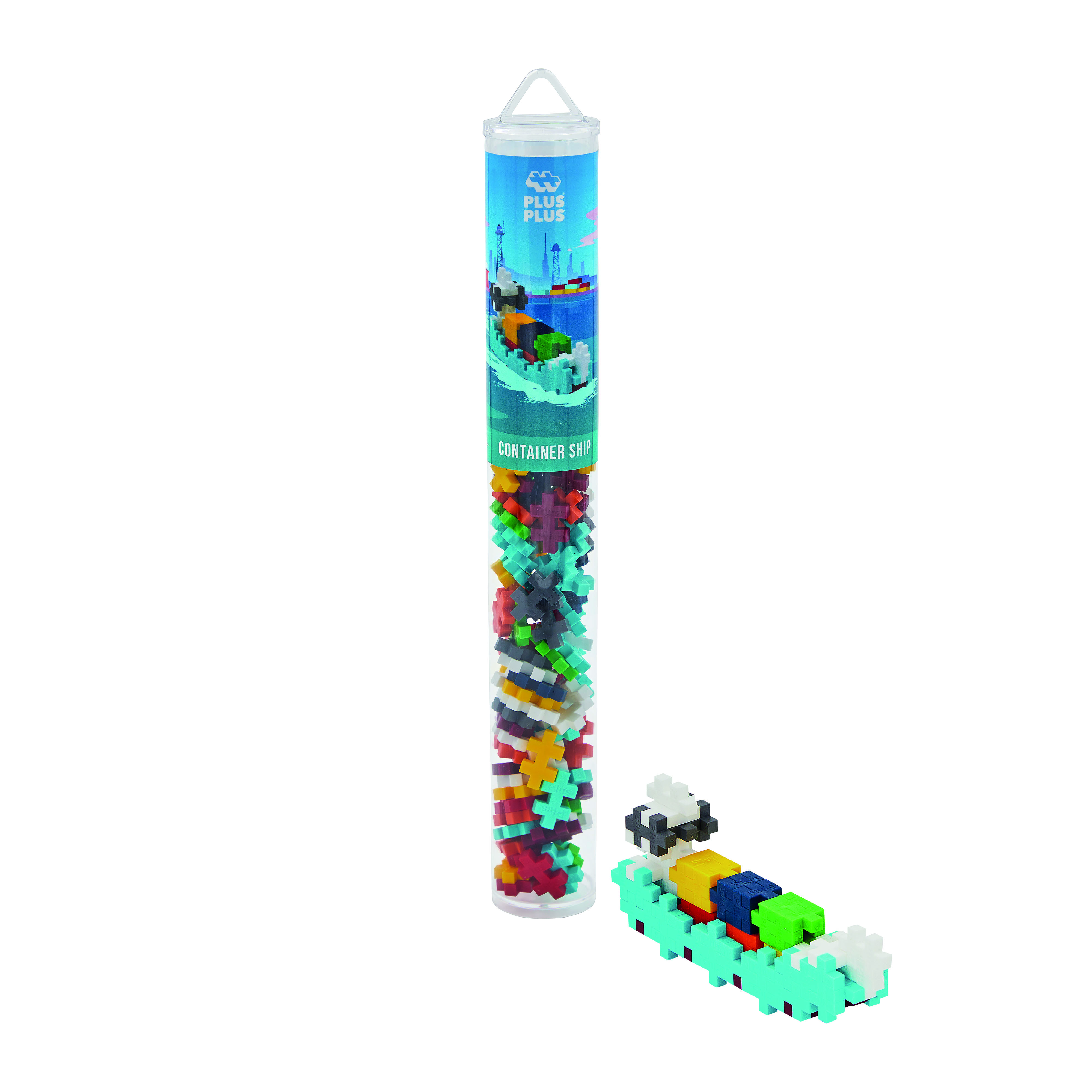 Plus-Plus 100 Kreativ Bausteine Frachtschiff