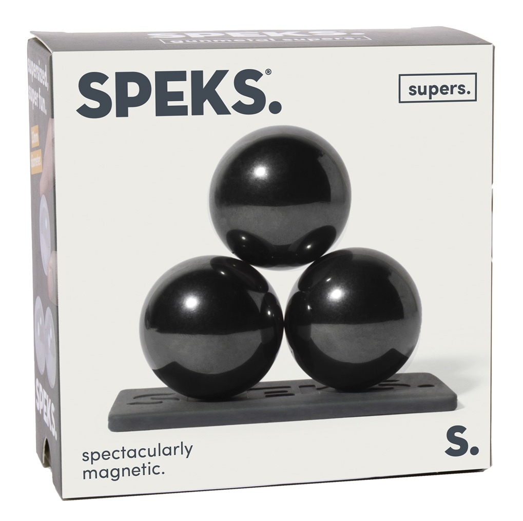 SPEKS Supers 3 Gunmetal Fidget Magnet Balls