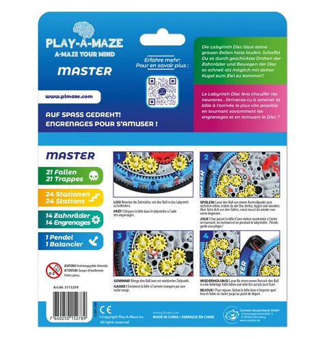 Labyrinth Travel Disc Master Zahnrad-Labyrinthspiel ab 8 Jahren
