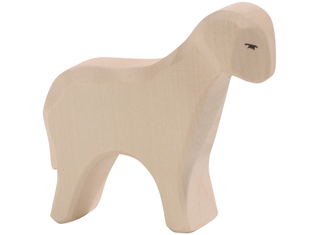 Ostheimer Schaf stehend Holzfigur