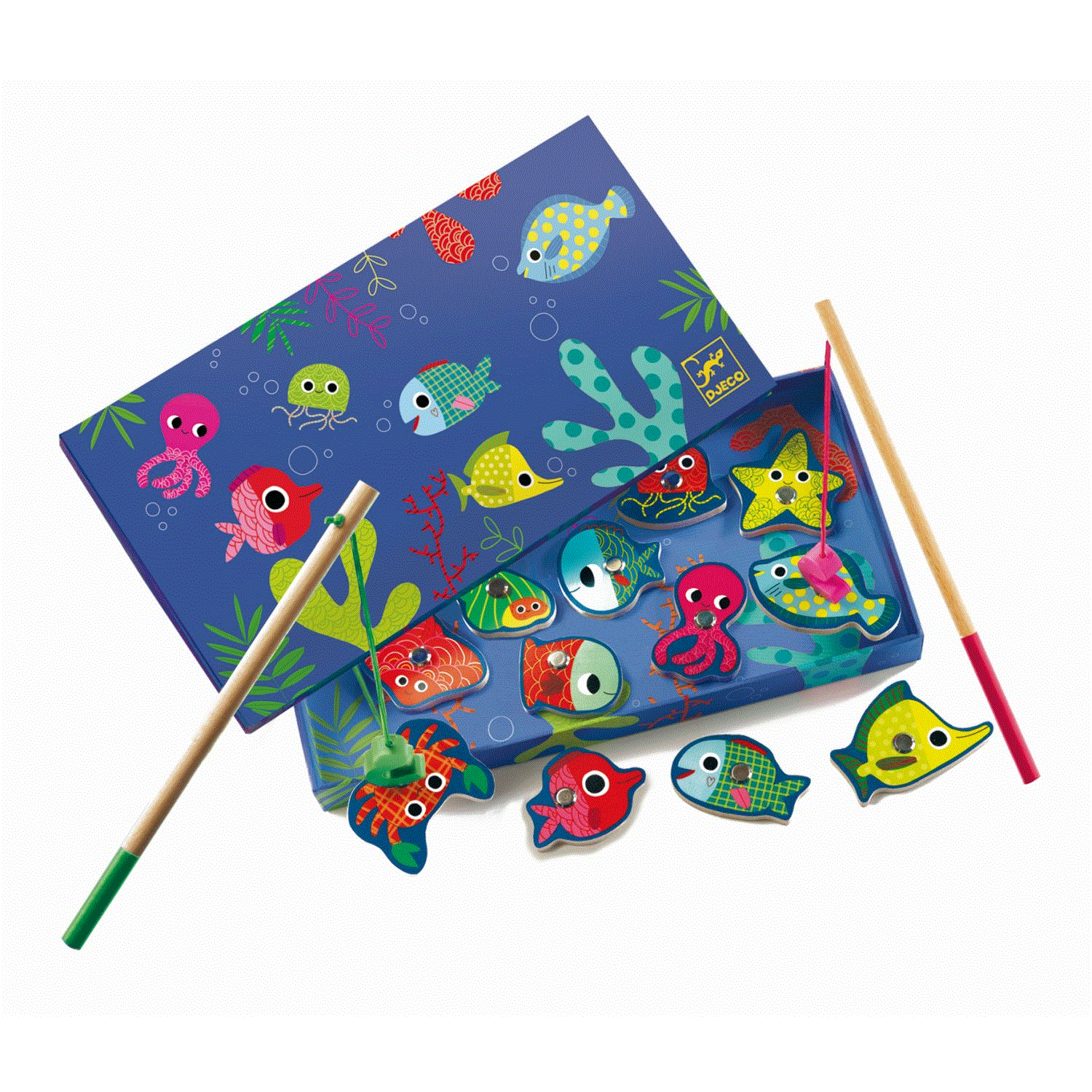 Djeco Angelspiele Bunte Fische 