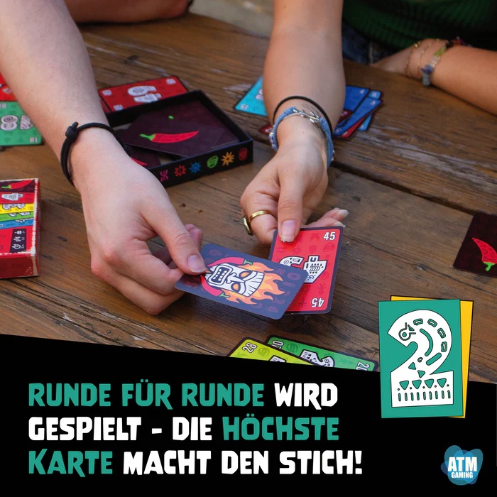 ATM Kartenspiel Pili Pili - lustiges und taktisches Stichspiel für 2-8 Personen