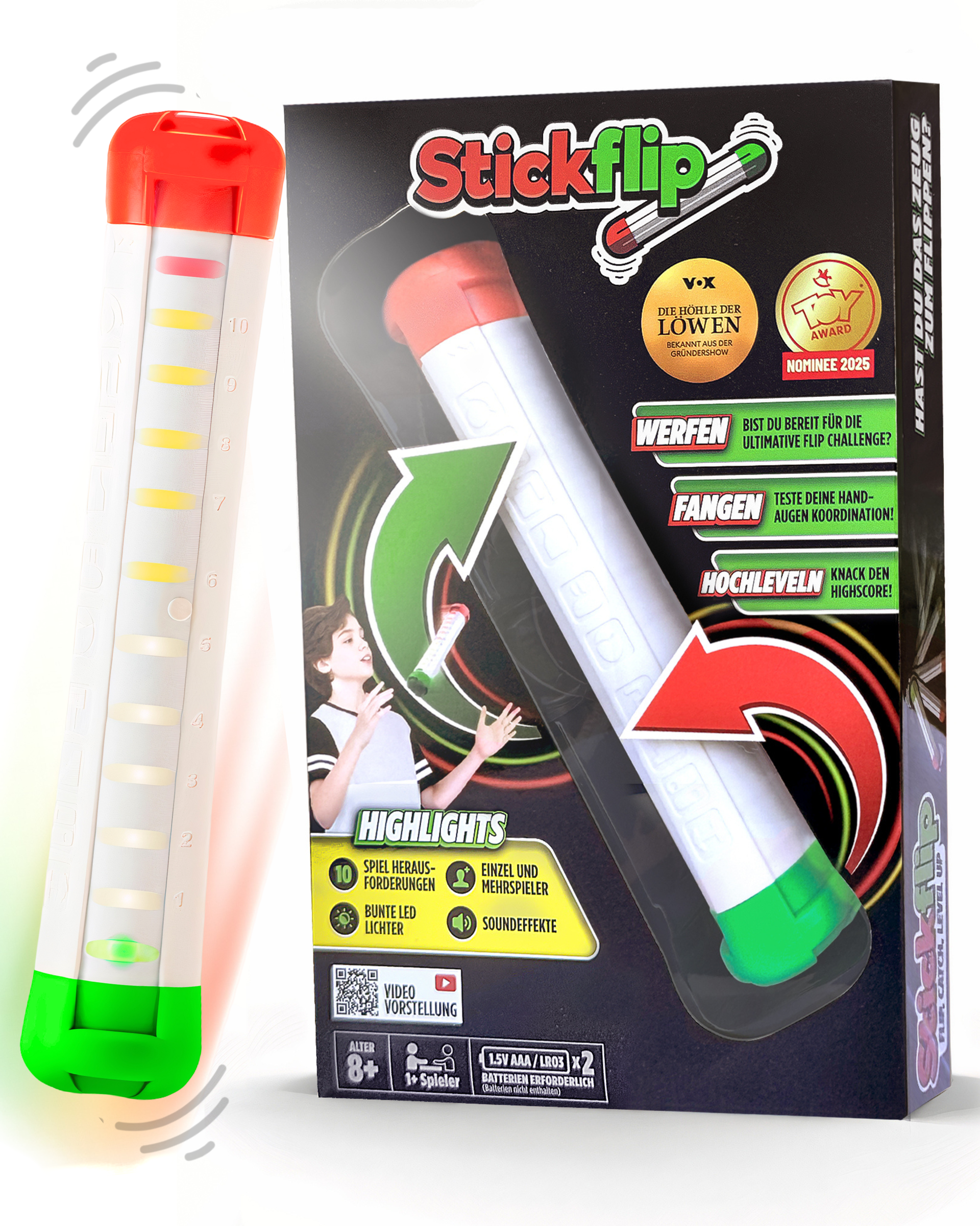 Geschicklichkeitsspiel Stickflip - Flip, Catch, Levelup