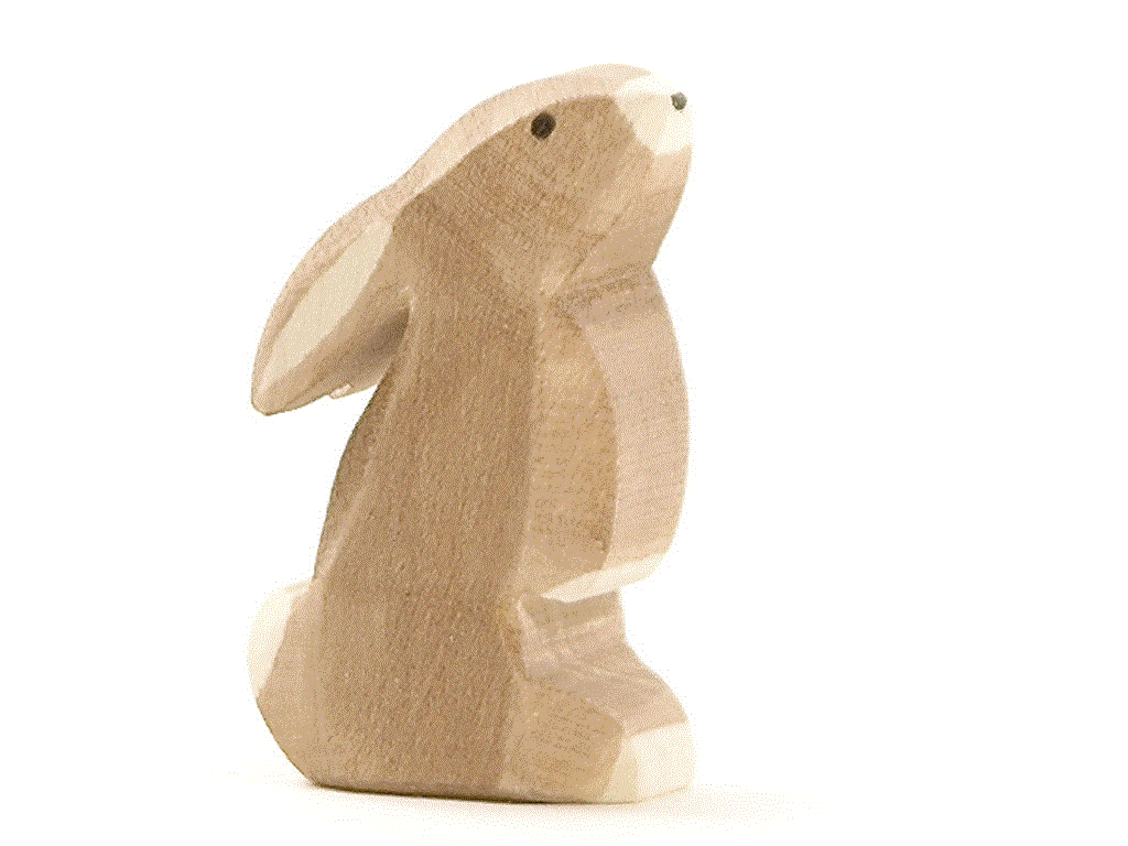Ostheimer Hase Ohr tief Holzfigur
