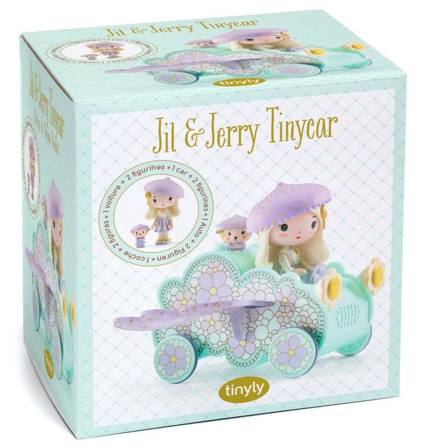 Djeco Figur Tinyly: Jil Tinycar Figur mit Auto