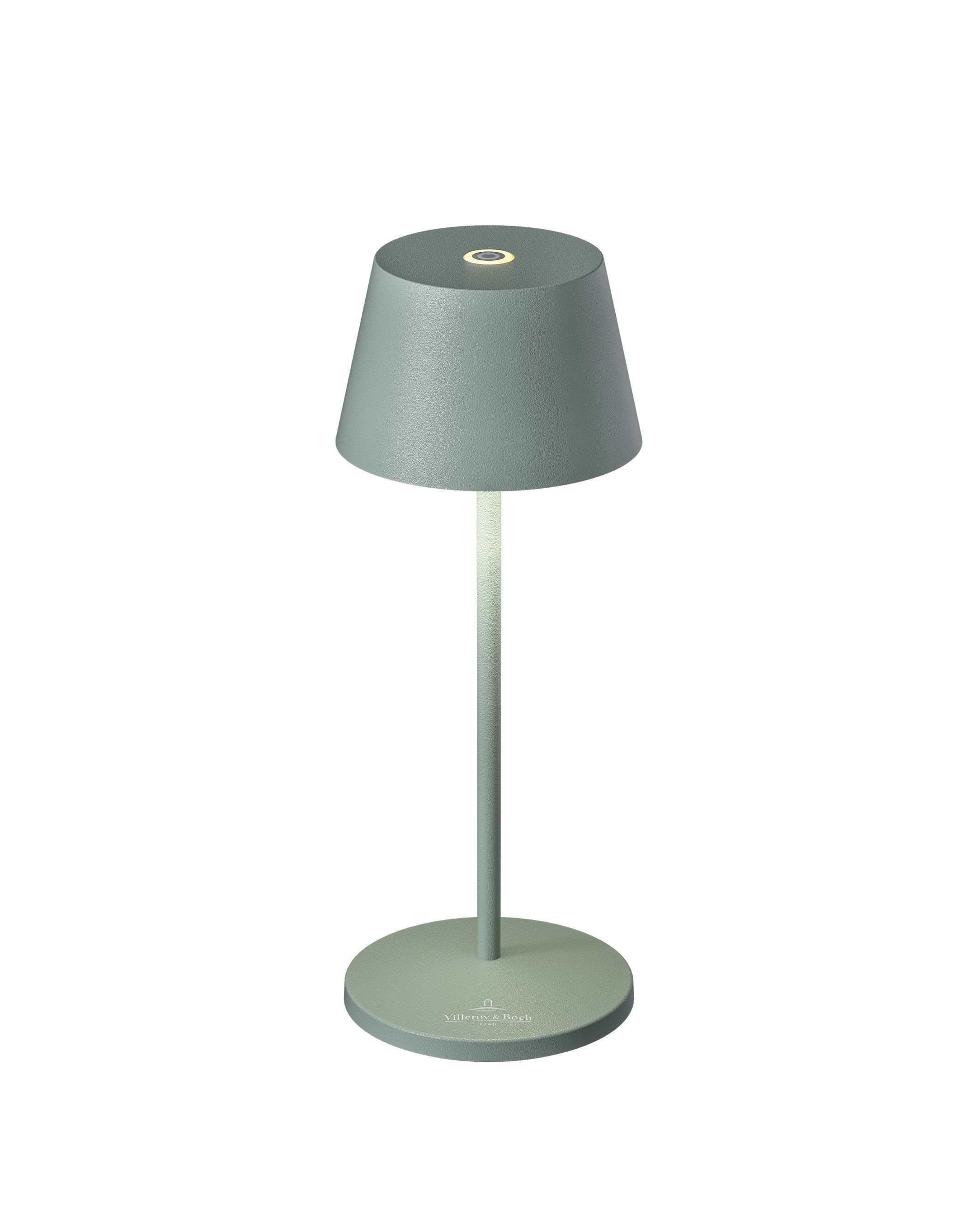 Villeroy & Boch In- & Outdoorleuchte Seoul Micro olivgrün akkubetriebene und dimmbare Tischlampe