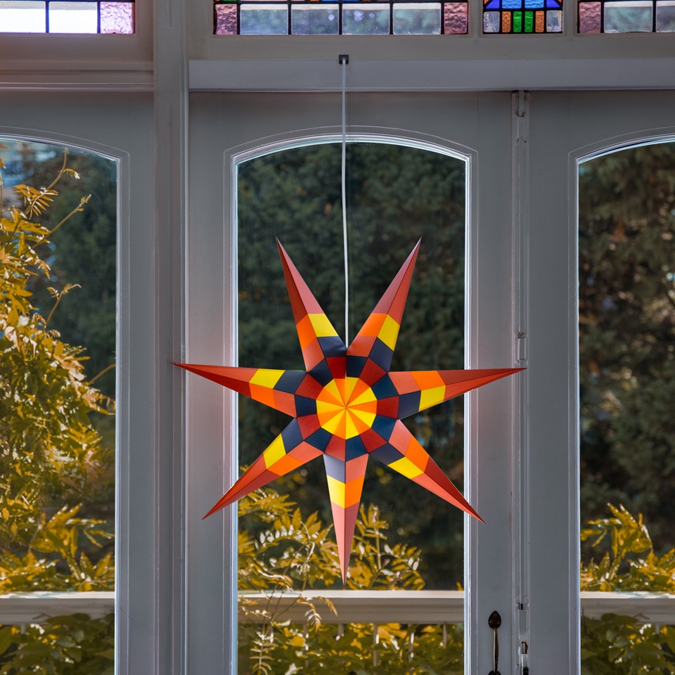 Remember Papierstern 'LUMA' inclusive Beleuchtungskabel