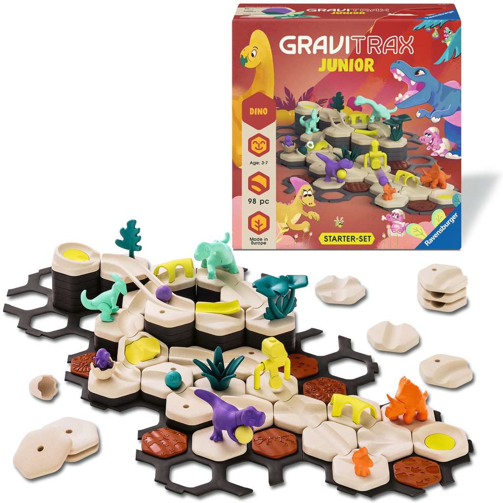 GraviTrax Junior Starter-Set L Dino Kugelbahn ab 3 Jahren von Ravensburger