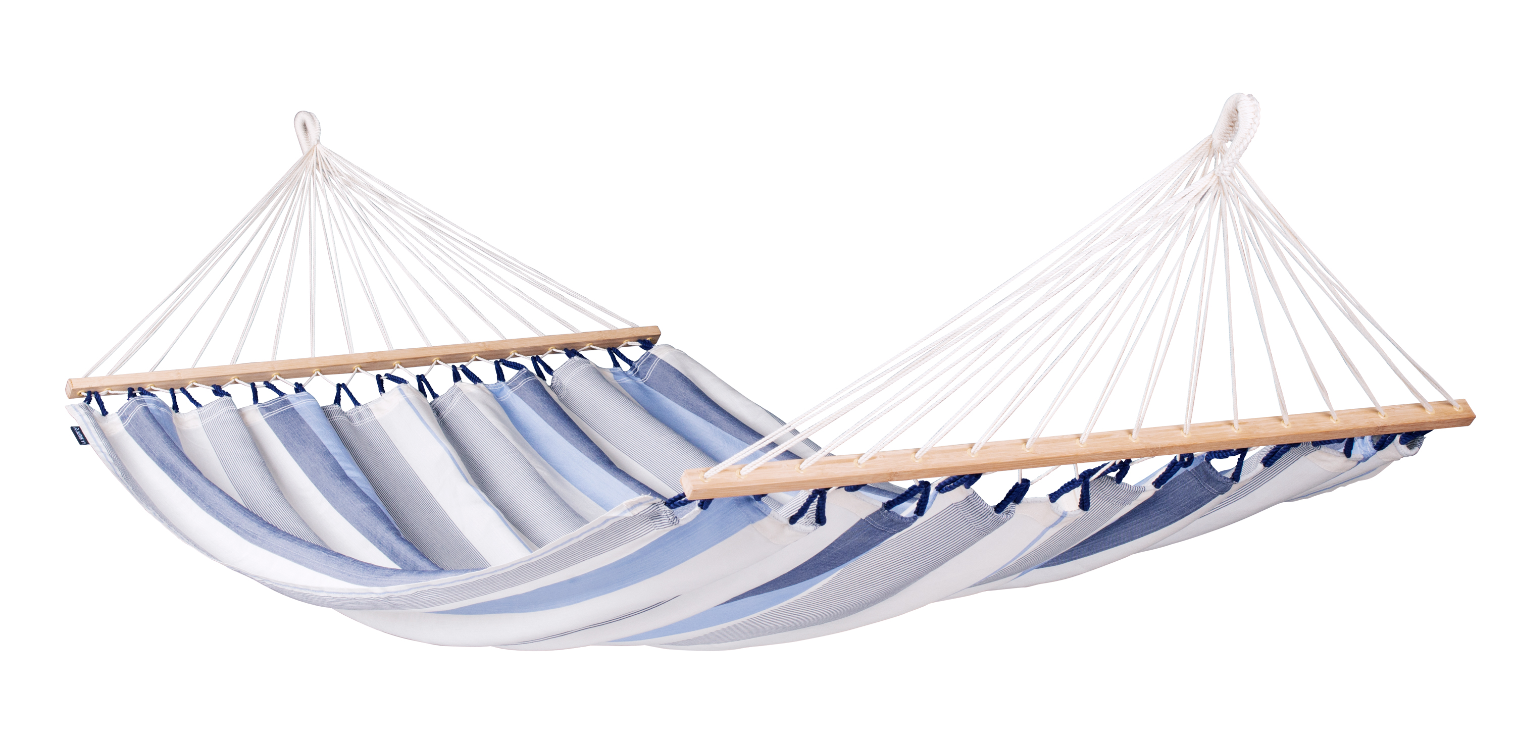 La Siesta Double-Hängematte Alisio Sea Salt mit Spreizstäben wetterfest -  