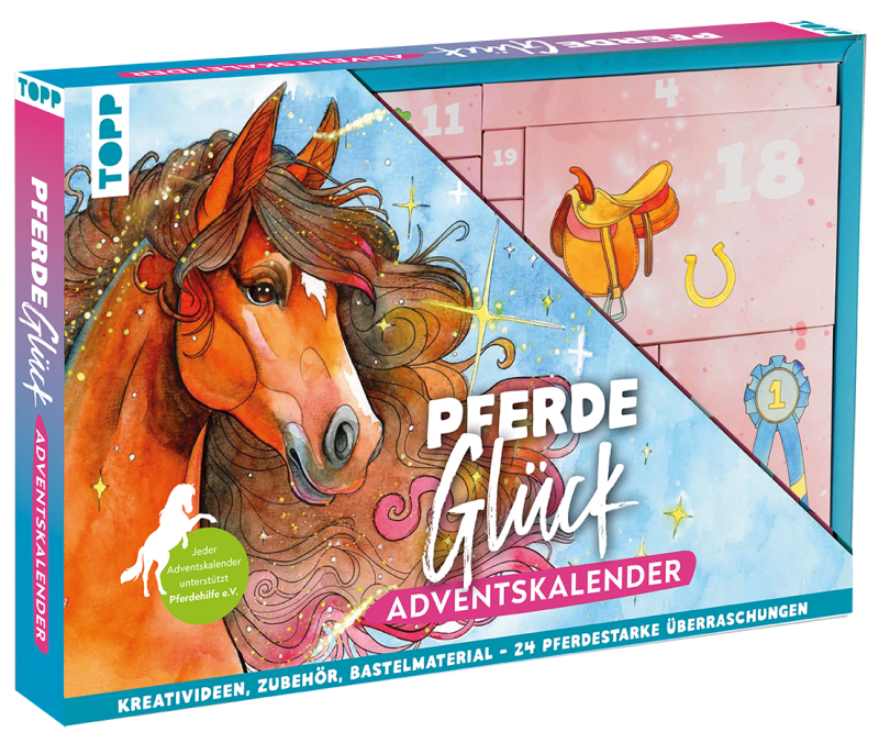 Pferdeglück - Der kreative Adventskalender. 24 Überraschungen für Pferde-Fans von TOPP