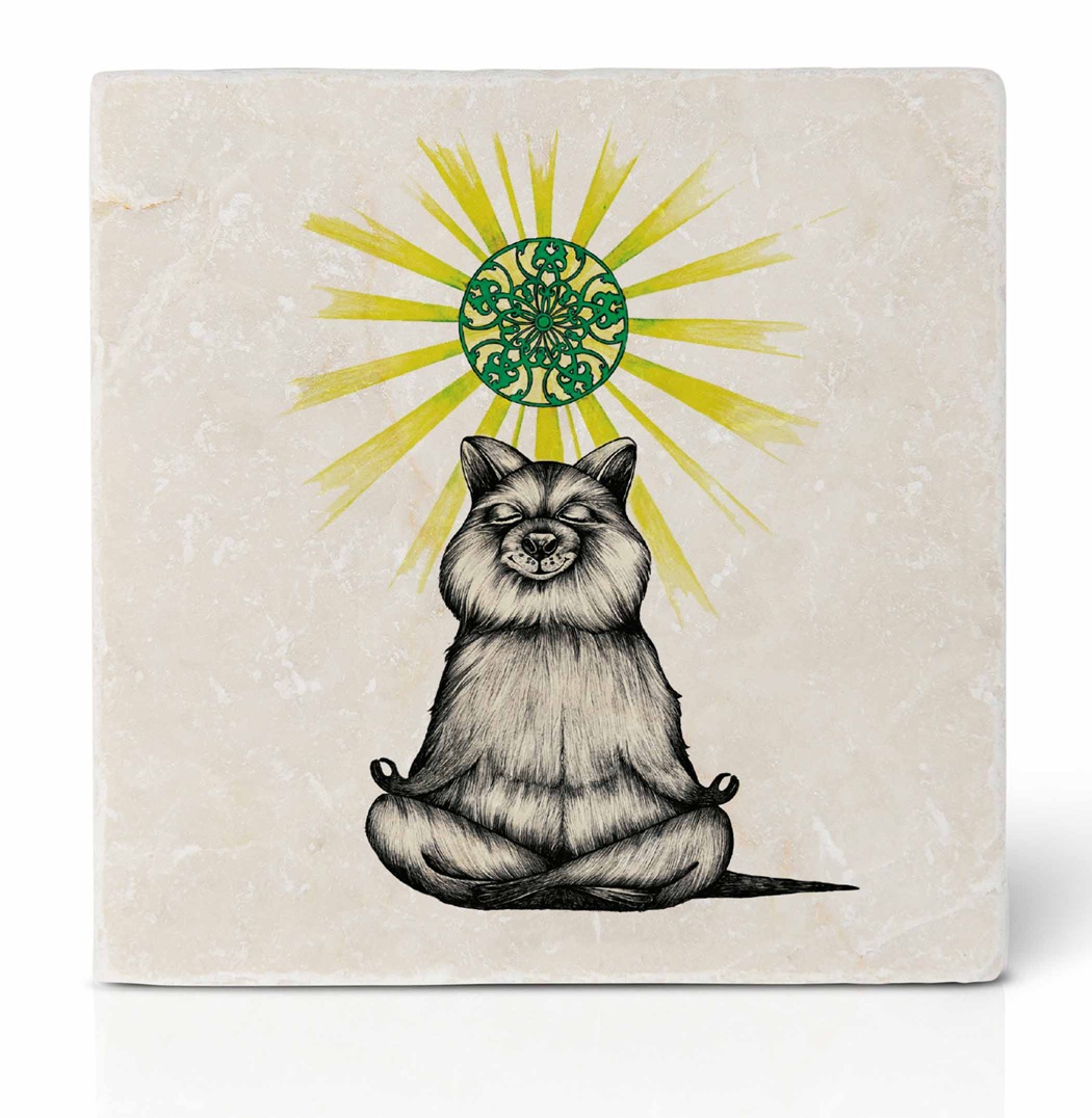 Ligarti Fliesenuntersetzer Yogibär