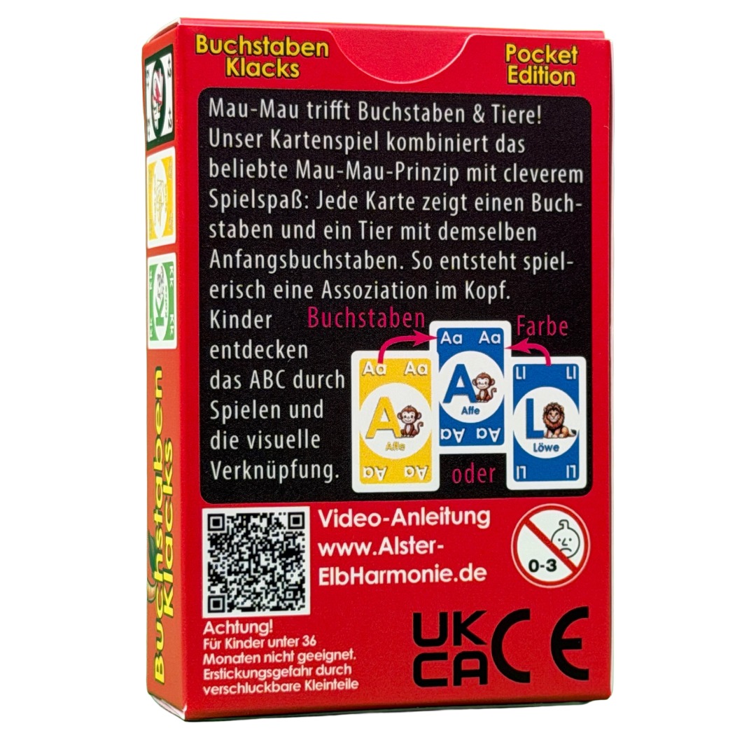 Kartenspiel Buchstaben Klacks Pocket-Edition Löwe