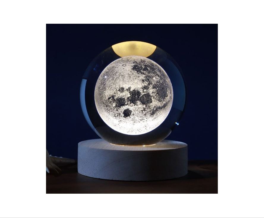 iTotal Kristallkugel-Lampe Mond groß