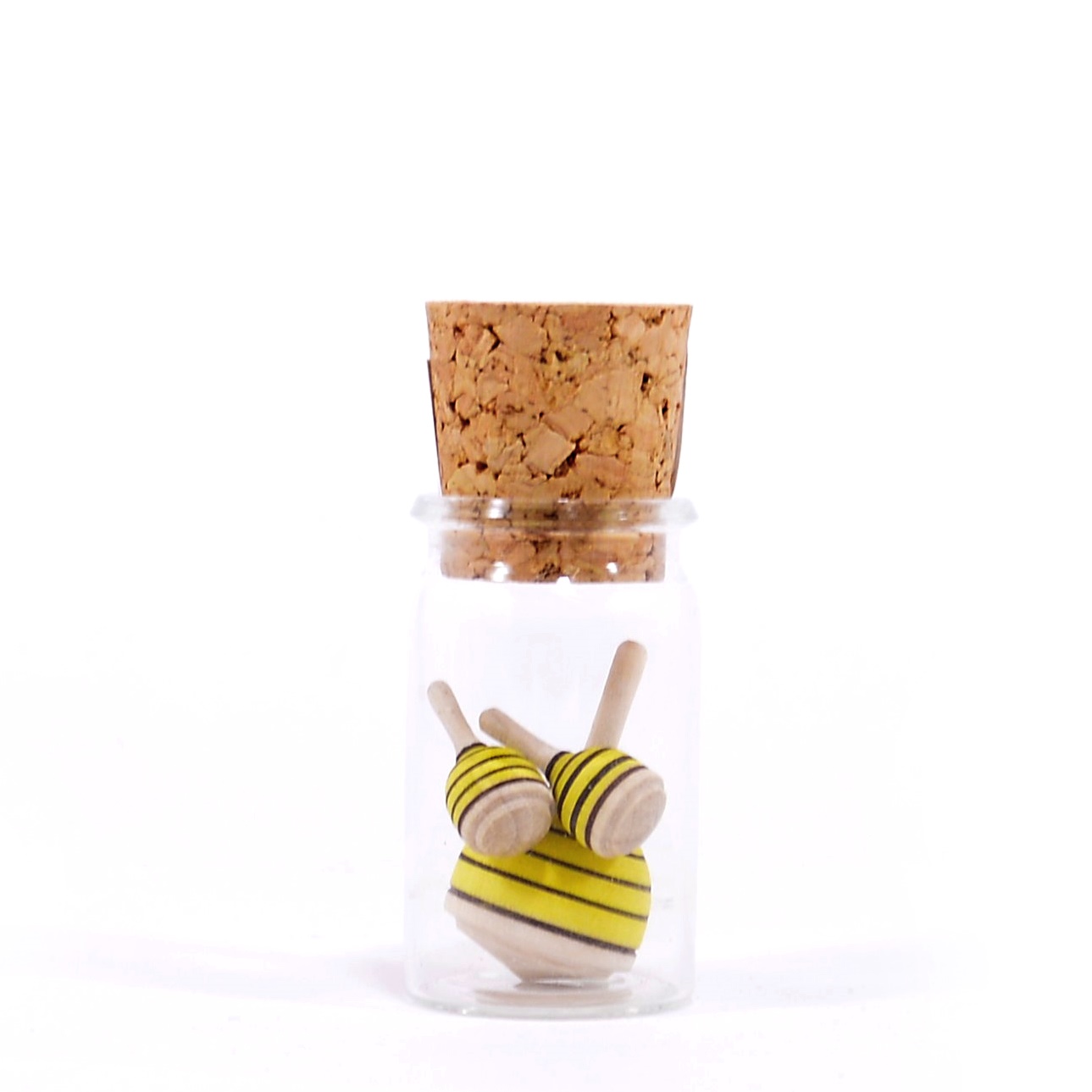 Mader Kreiselset Bienenschwarm im Glas 3 Holzkreisel