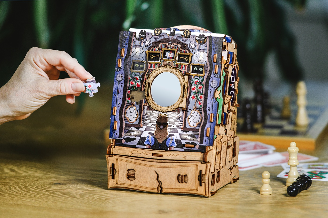 Rätselspiel Cluepuzzle - The Wonderbox of Alice  Rätselbox mit Puzzle