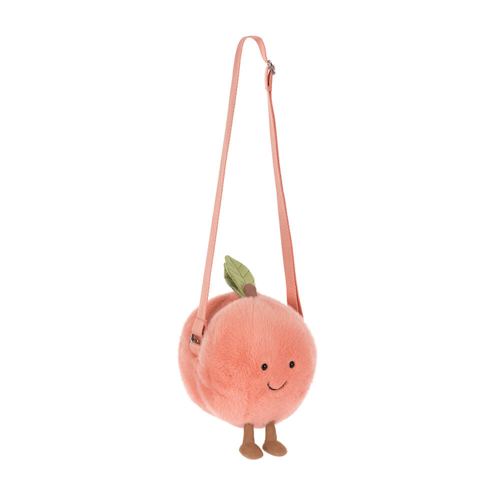 Jellycat Stofftier Amuseables Peach Shoulder Bag Plüsch-Handtasche