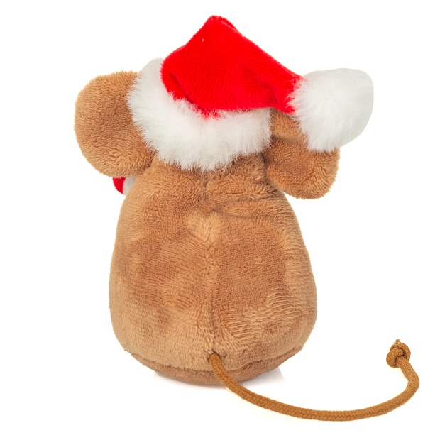 Hermann Teddy Weihnachtsmaus m. Zuckerstange 11 cm Stofftier