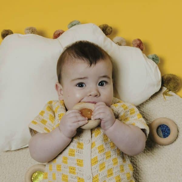 Petit Boum Sensory Calm Donut Turquoise Sensorik Spielzeug für Babys