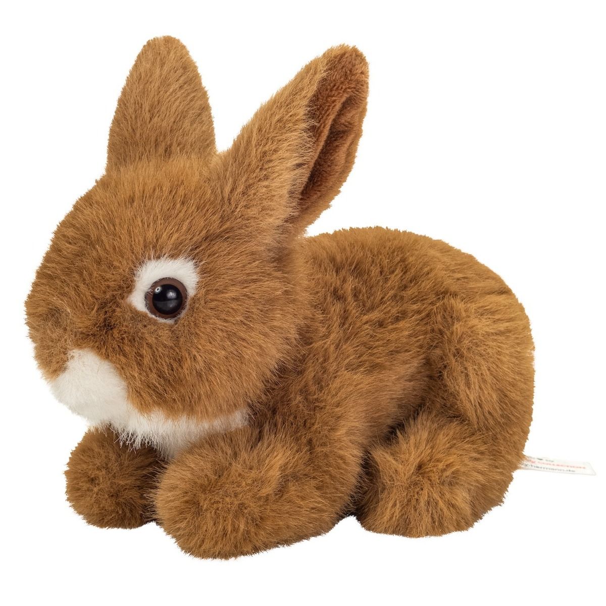 Hermann Teddy Hase sitzend braun 17 cm Stofftier