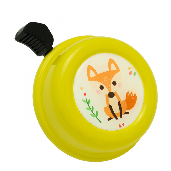 Liix Fahrradklingel Colour Bell Fox Yellow Fuchs auf Gelb