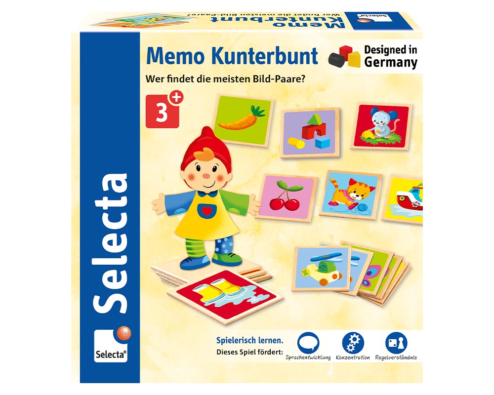 Selecta Memo Kunterbunt, 36 Teile