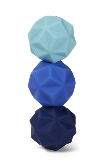 SPEKS Fidget Magnets ODDs Blue Peaks 3 Magnetkugeln mit Silikonhülle