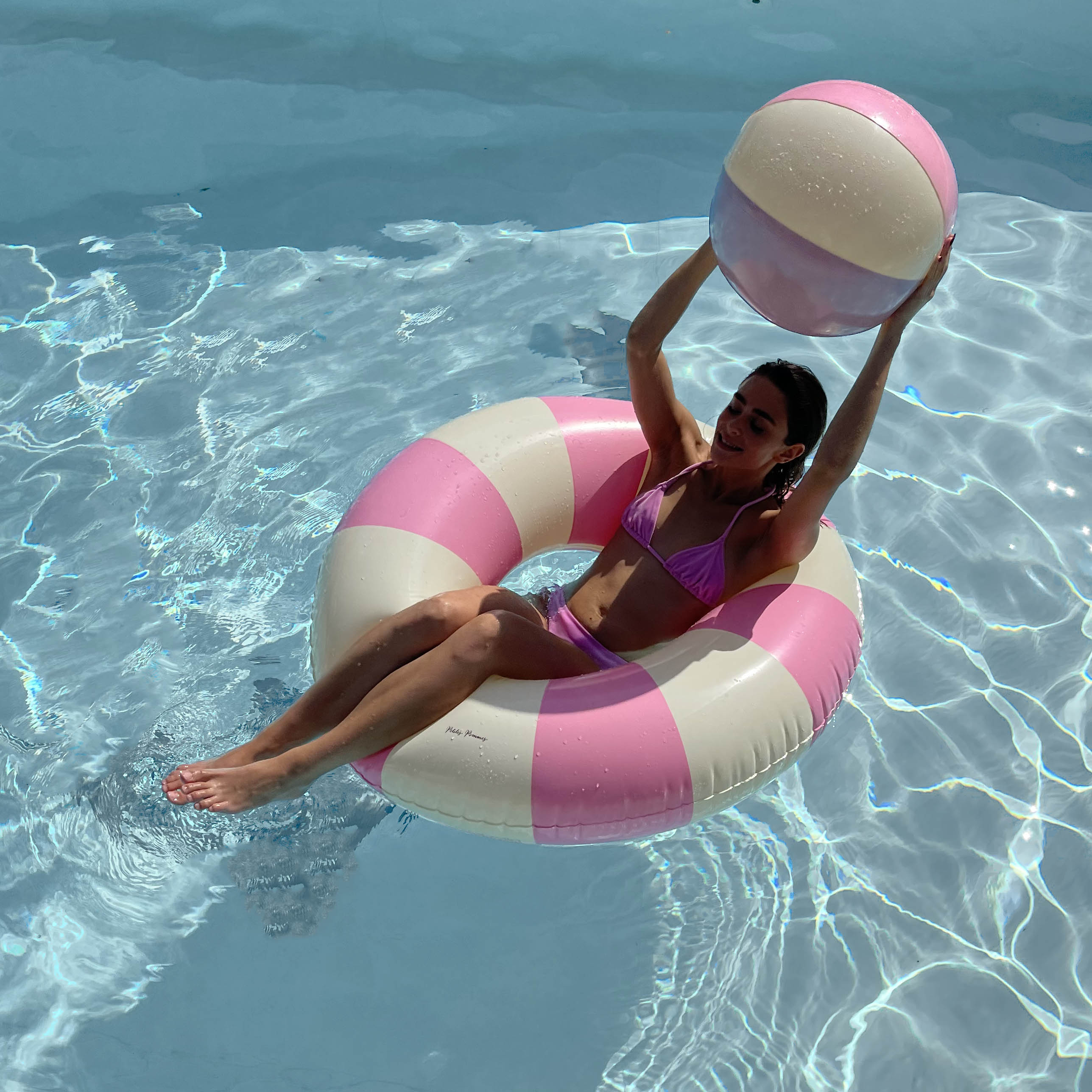 Petites Pommes Großer Schwimmring Celine Bubblegum ab 12 Jahre - Ø 120cm