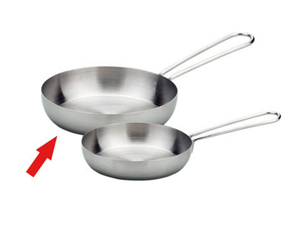 Glückskäfer Edelstahl-Pfanne 12 cm