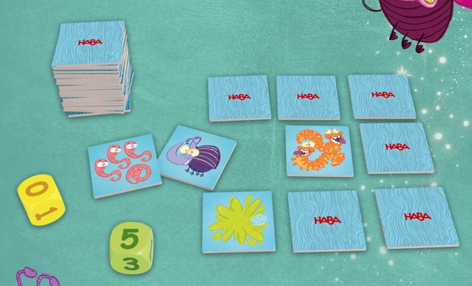 Haba Kinderspiel 3+4 = Krabbeltier
