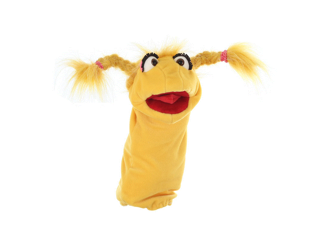Living Puppets Handpuppe Fräulein Schnatterschnute aus der Reihe Quasselwürmer 