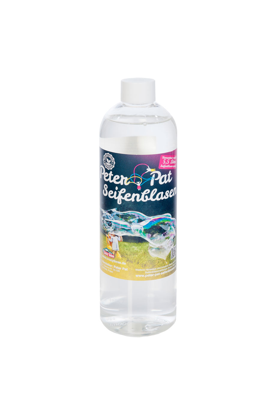 Peter & Pat Seifenblasenkonzentrat 500ml für 5,5 Liter Seifenblasenflüssigkeit