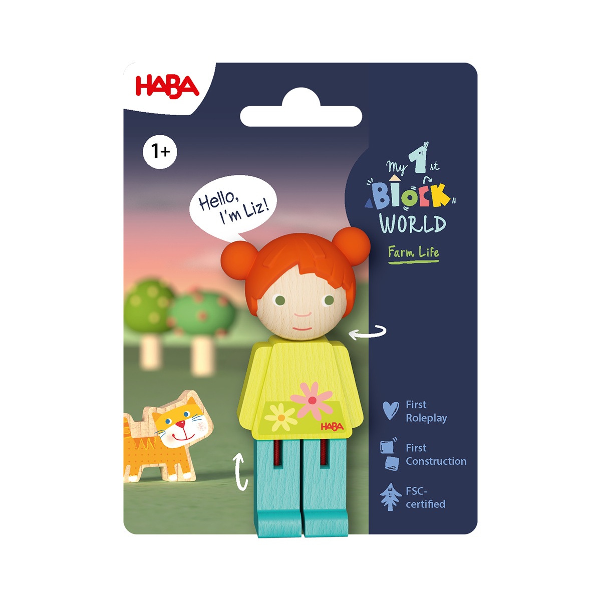 Haba My 1st Block World – Spielfigur Liz Bausteinwelt ab 1 Jahr