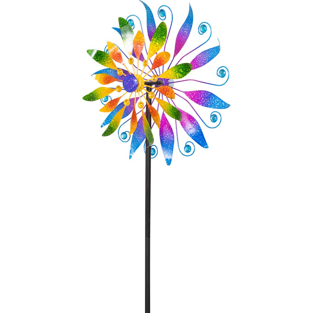 Kinetic Art Metall-Windspiel Floral Spectrum Duett