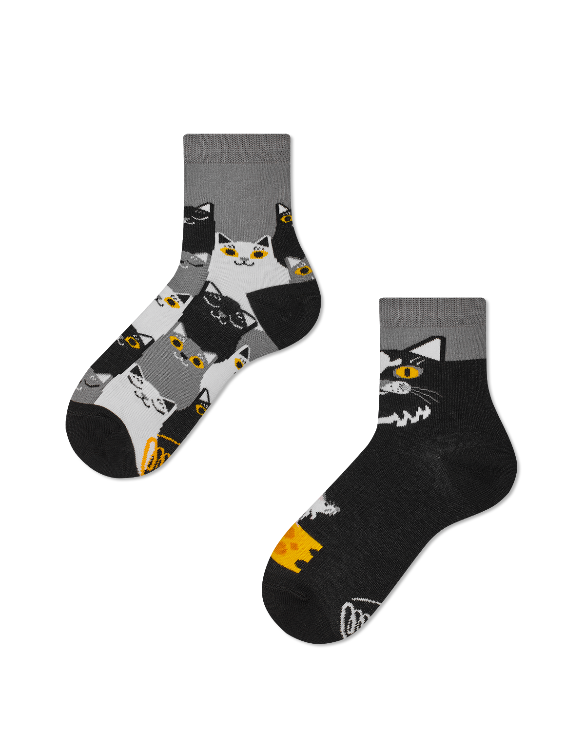 Many Mornings Socken Black Cat Kids 27-30