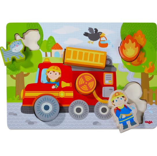 Haba Holzpuzzle Feuerwehrauto 