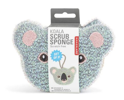Kikkerland Koala Sponges 3er Set Koala Spülschwämme