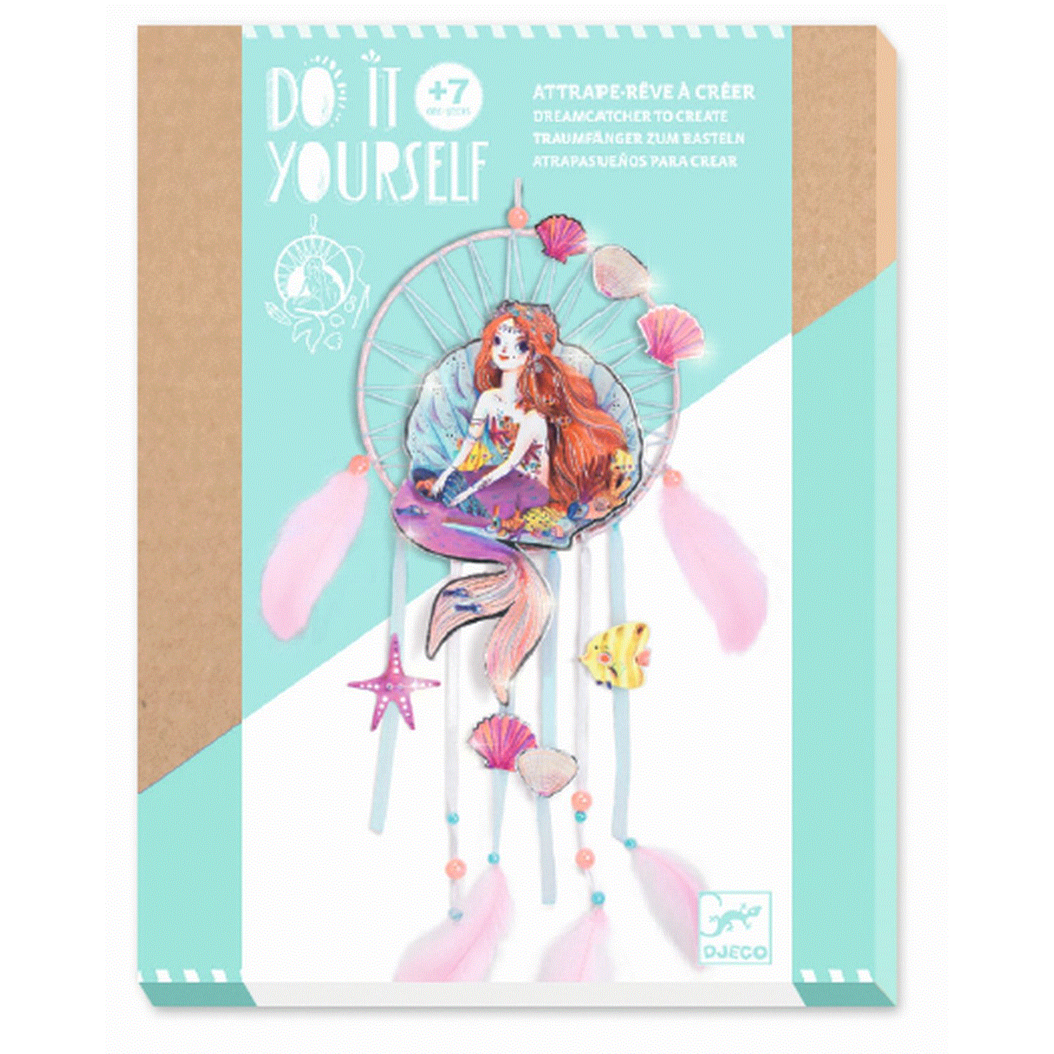 Djeco DIY Bastelset Traumfänger Süße Meerjungfrau