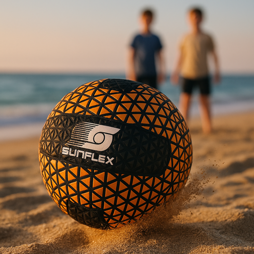 Sunflex Beach- Und Funball Gr. 5  NeoGrip orange Neoprenball