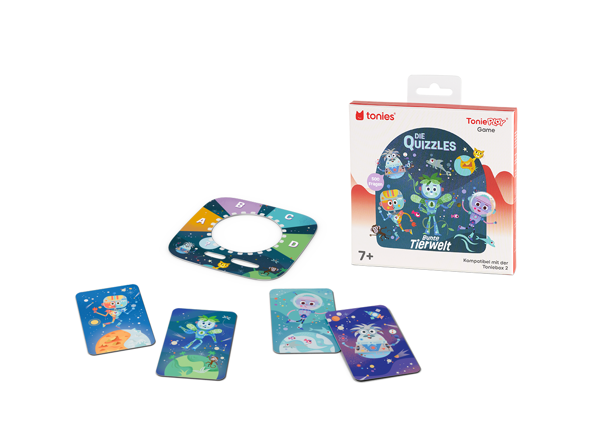 Tonies Spiel Die Quizzles: Bunte Tierwelt (Tonieplay Game S) 