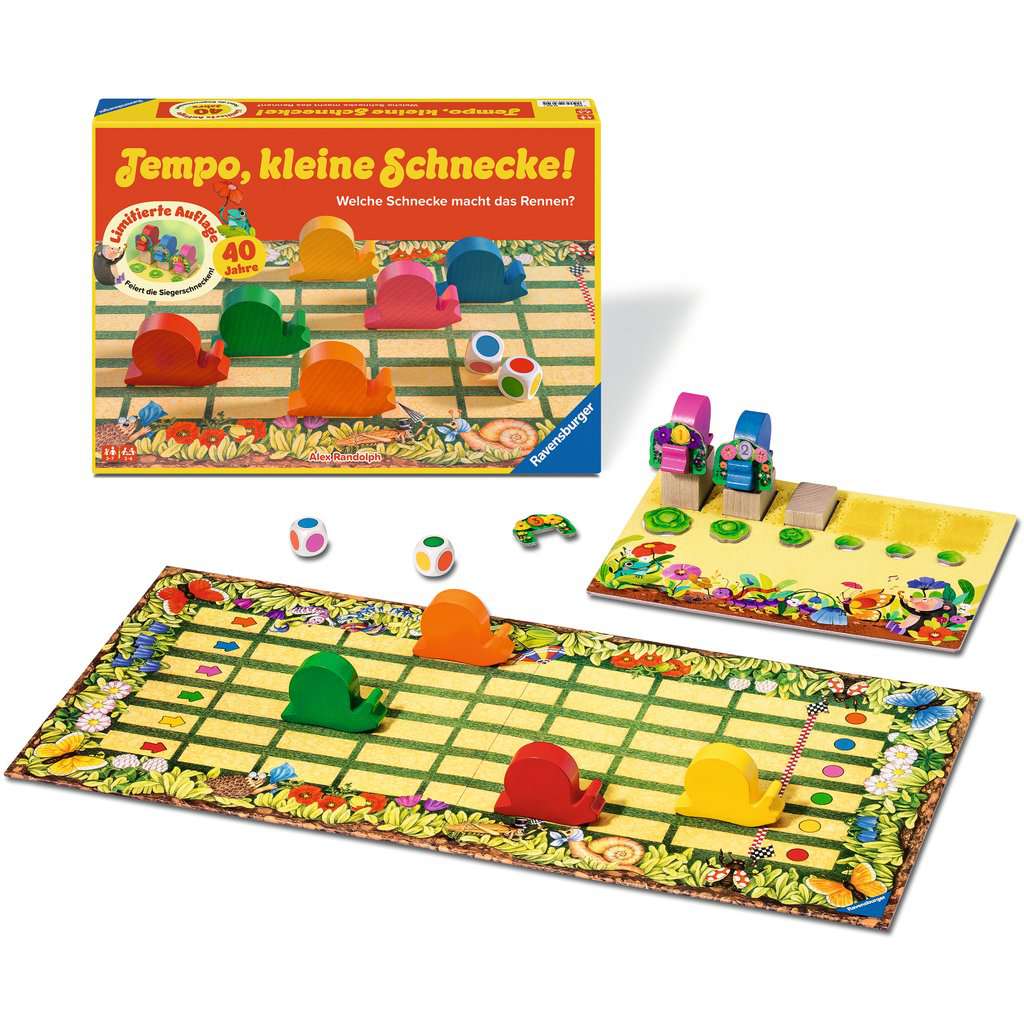 Ravensburger Kinderspiel Tempo, kleine Schnecke! 40th birthday