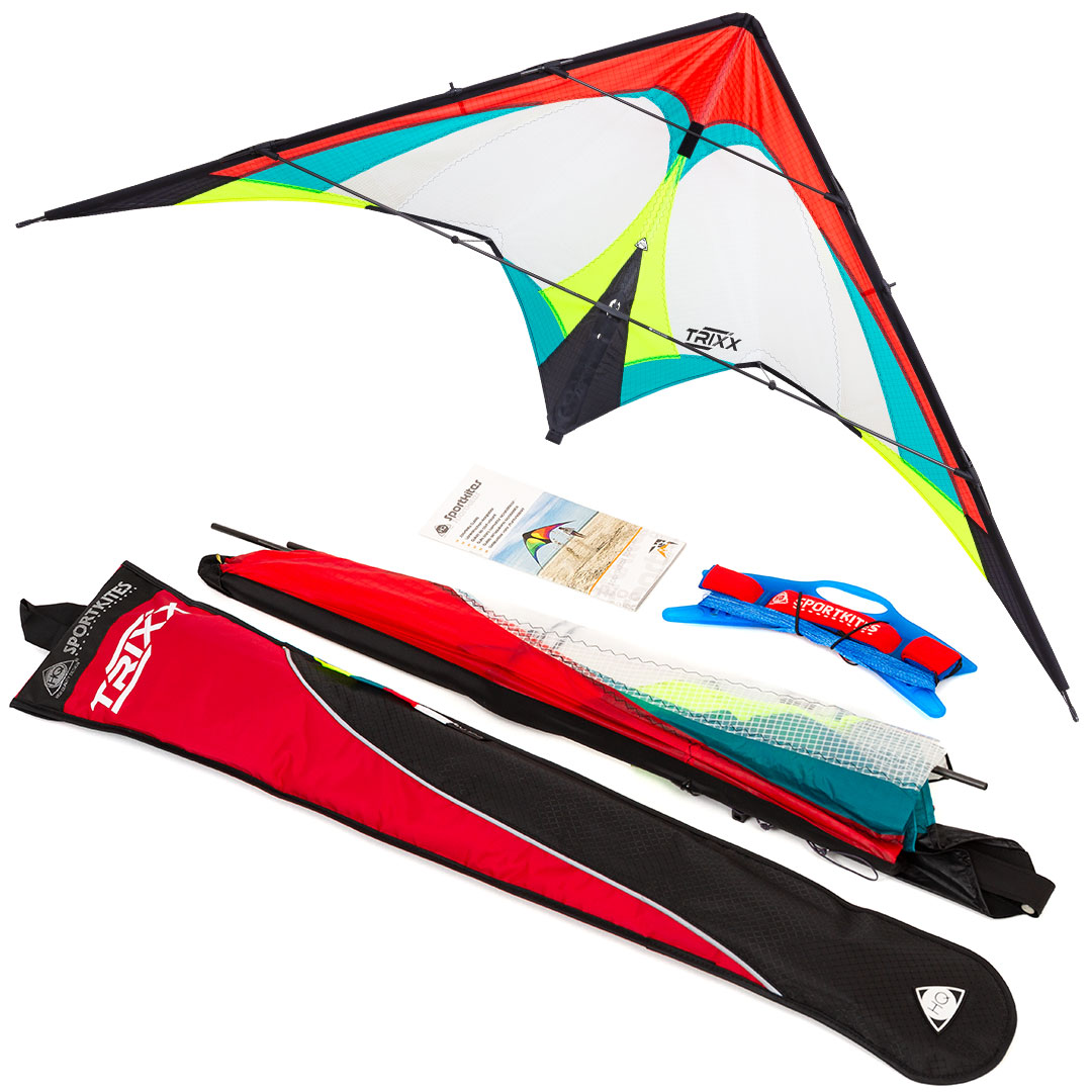 Invento HQ Lenkdrachen Trixx R2F Ready to fly - mit Griffen und Leinen