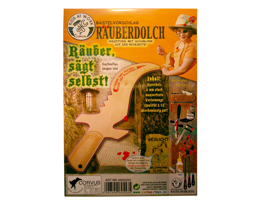 Kids at Work Bastelvorschlag Räuberdolch