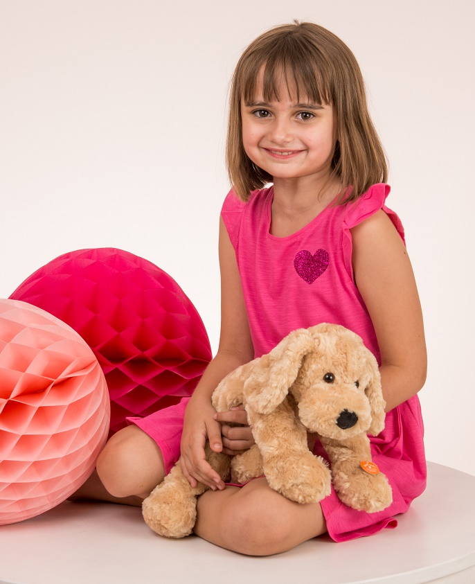 Hermann Teddy Schlenkerhund beige 40 cm Stofftier
