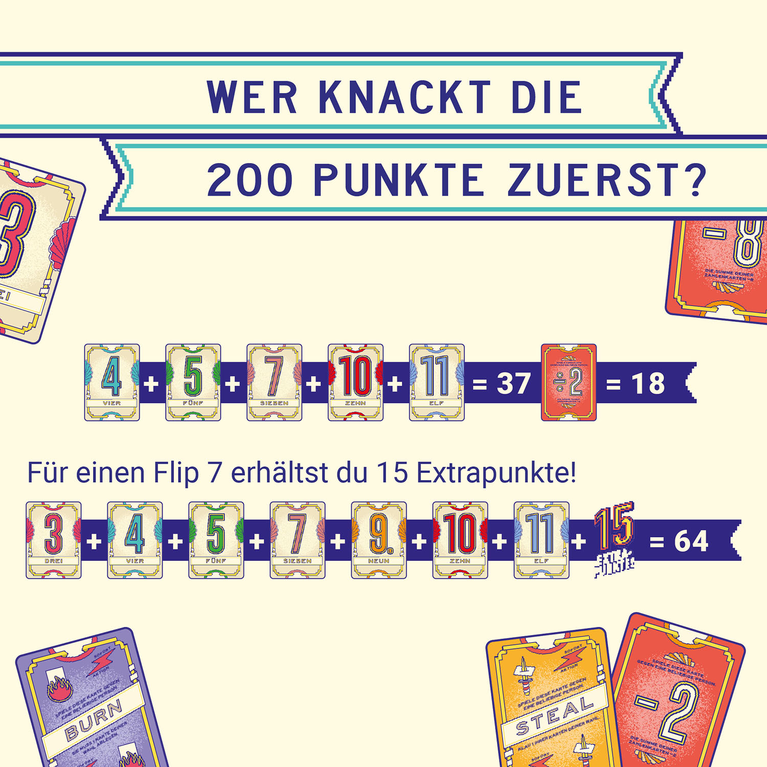 Kosmos Kartenspiel Flip 7 Voll fies
