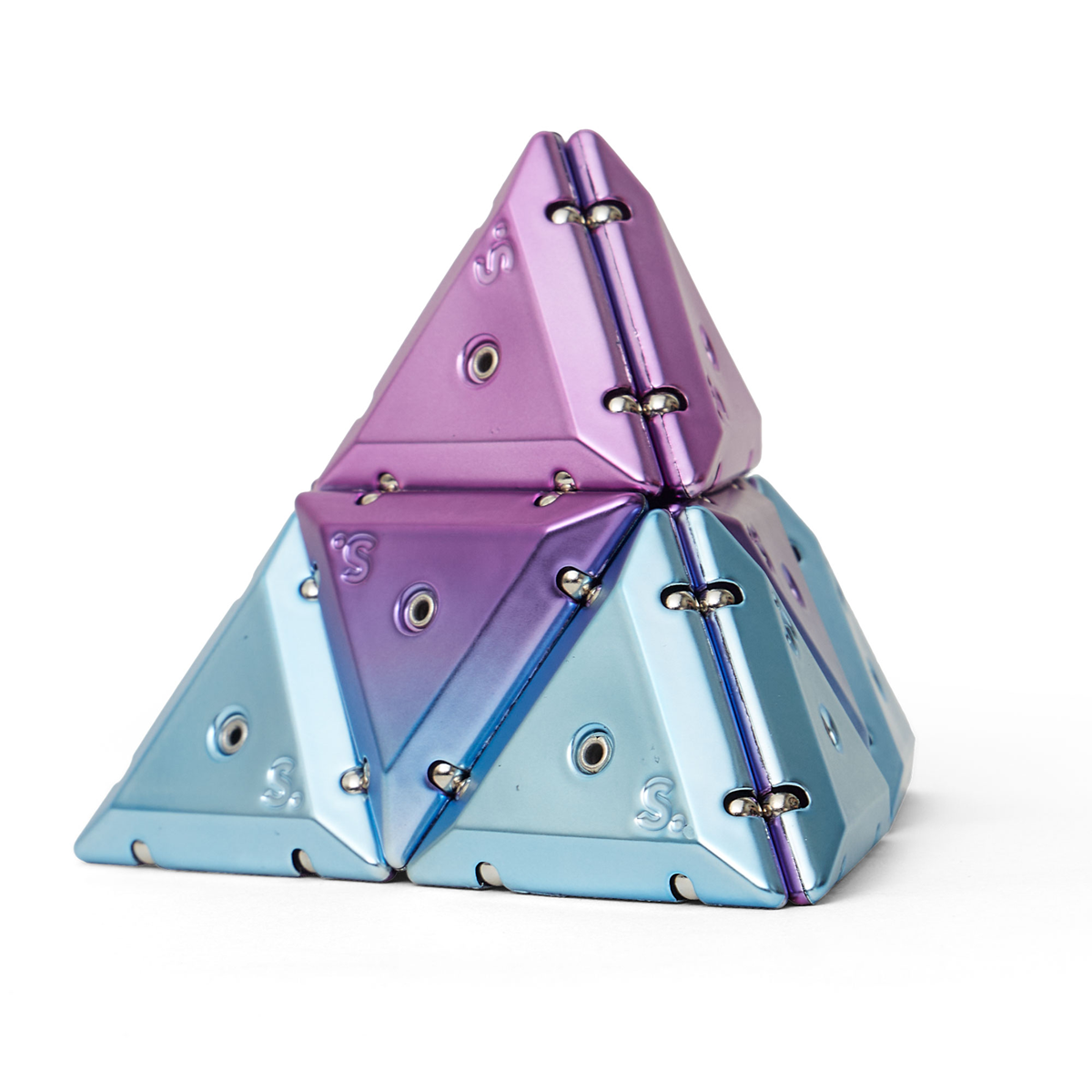SPEKS Geode Pyramid Chrome Nova Purple Magnet Fidgettoy ab 14 Jahren