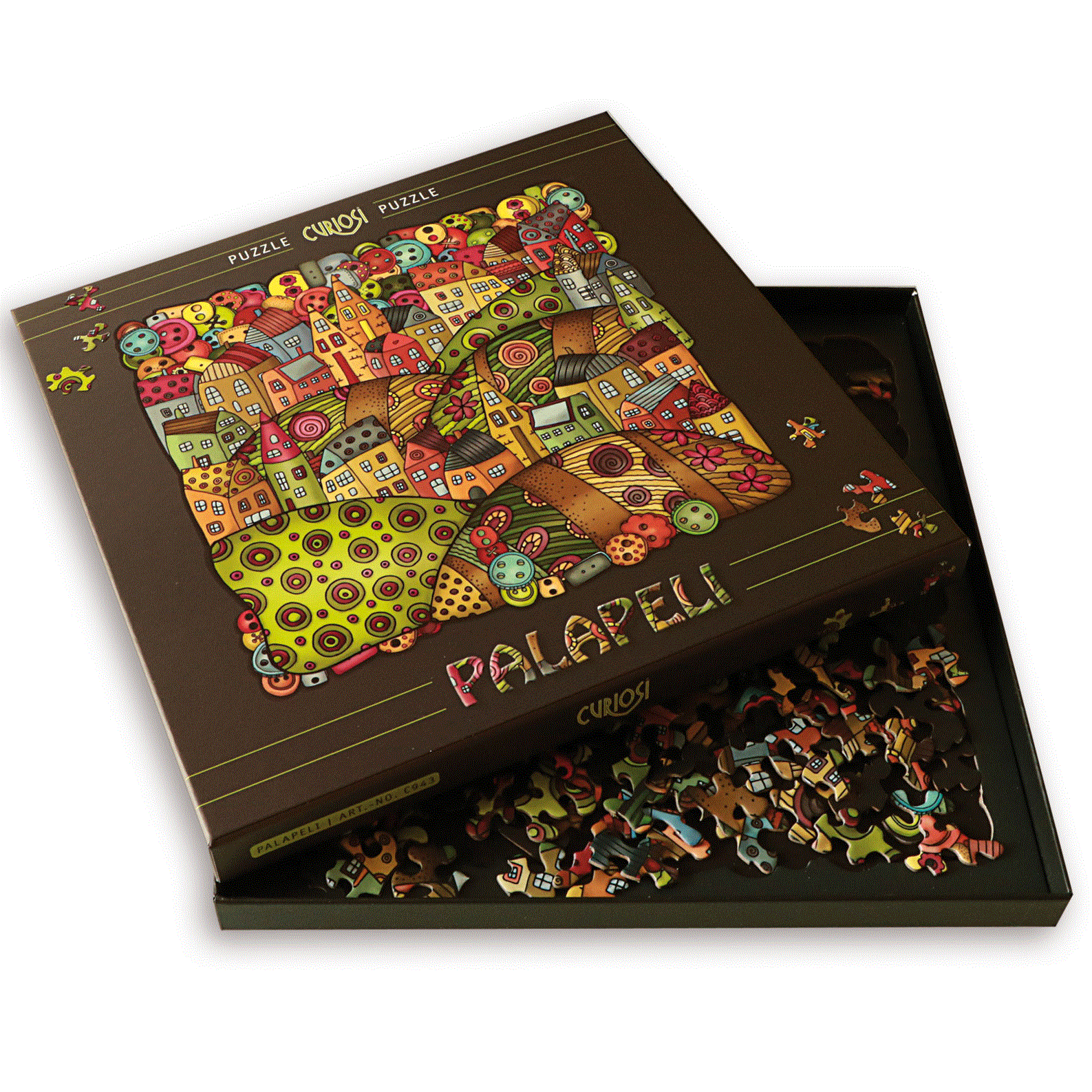 Curiosi Puzzle Palapeli Bergdorf / Mountain Village 