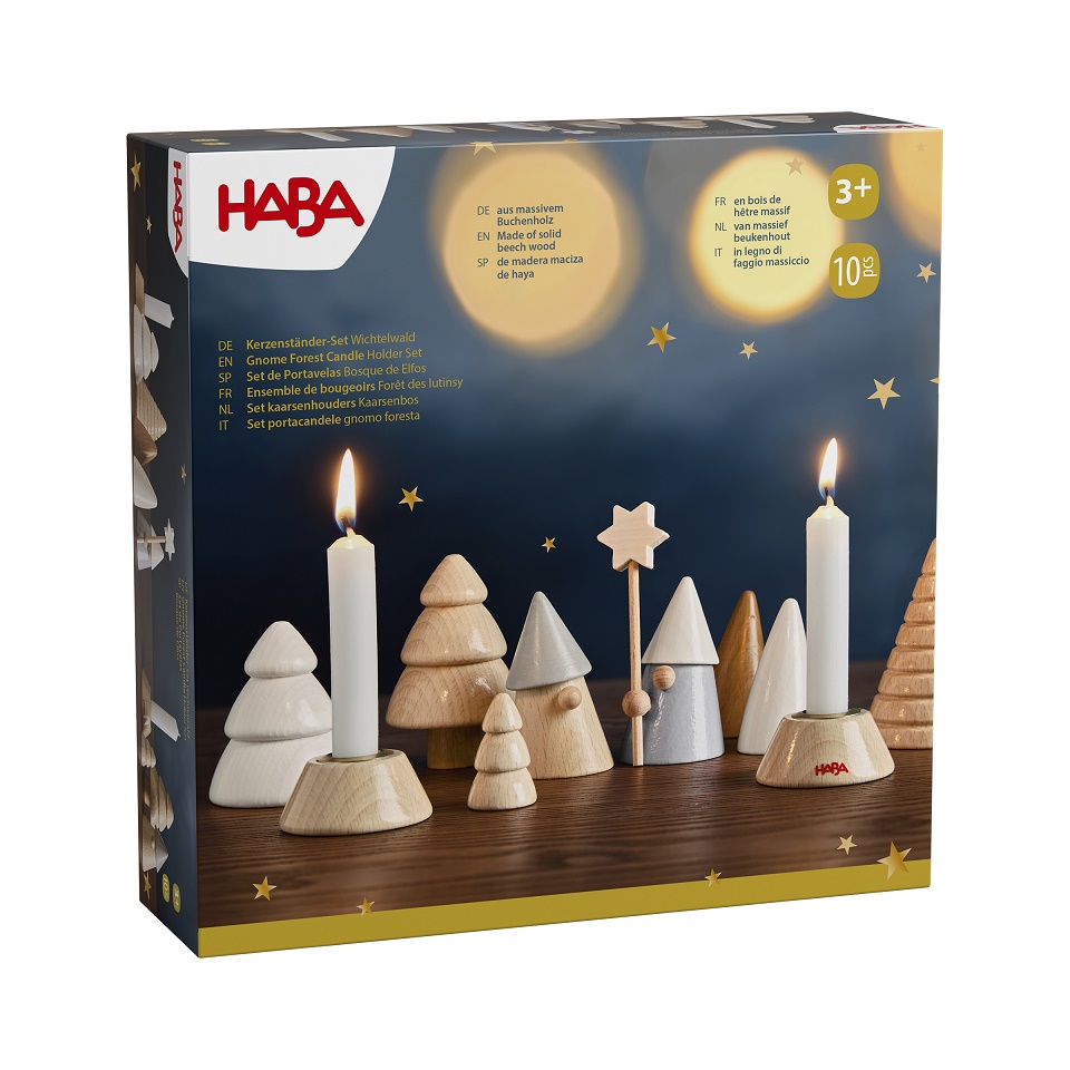 Haba Kerzenständer-Set Wichtelwald 10teiliges Deko-Set